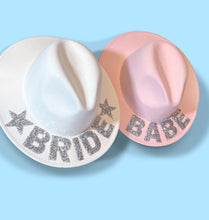 Load image into Gallery viewer, Brides Babes Fedoras | Bride to Be Essentials | Bachelorette
